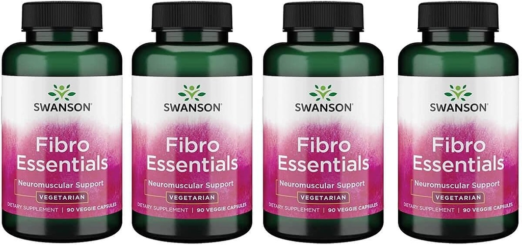 Swanson Fibro Απαραίτητα 90 Κάψουλες Veg (4 Συσκευασία)