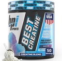BPI Sports Best Creatine - Creatine Monohydrate Powder for Men & Women, Himalayan Salt - Strength, Pump, Endurance, Muscle Growth, Muscle Definition - No Bloat - Snow Cone - 50 servings - 10.58 Oz