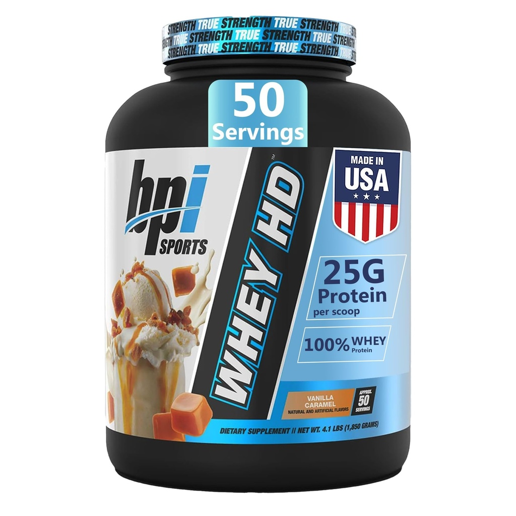 BPI Sports Whey HD Ultra Premium Protein Powder Isolate 