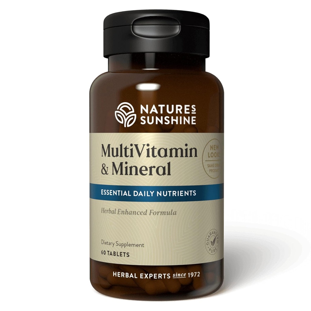 Nature's Sunshine Multiple Vitamins and Minerals, 60 Tablets 