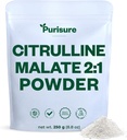 Purisure L-Citrulline Powder 250g, Premium Citrulline 2:1 Συμπλήρωμα μητρότητας για την απόδοση δύναμη και την ενέργεια, πριν από την προπόνηση Citrulline Malate Powder - Ενισχύστε τις μυϊκές αντλίες και την αποκατάσταση - 83 εξυπηρετήσεις