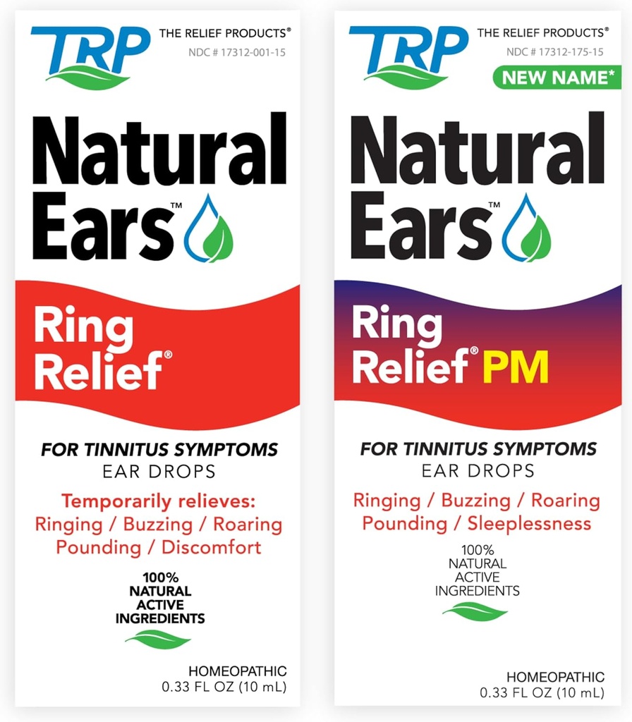 Το Relief Products Ring Relief Ear Drops για καθημερινή και νυχτερινή ανακούφιση