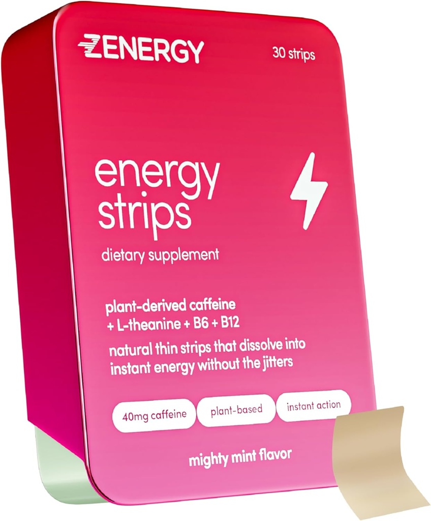ZENERGY Energy Oral Strips - Mint Flavor 