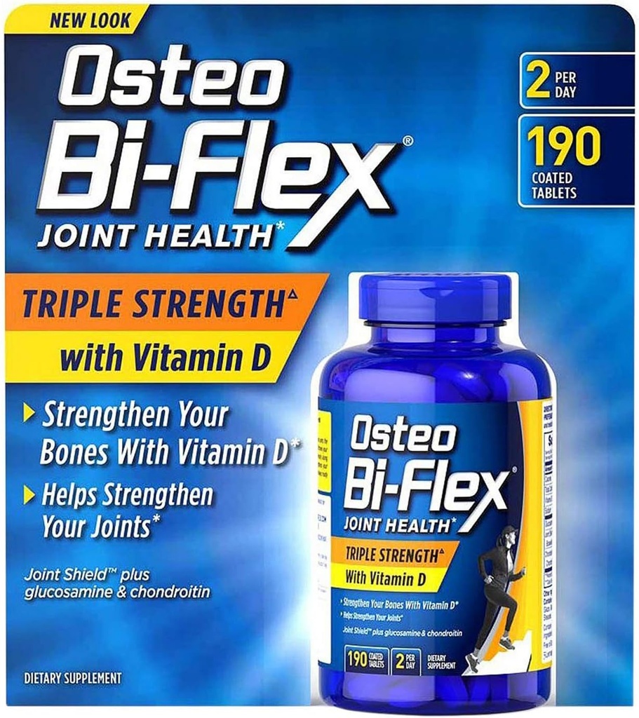 Osteo Bi-Flex τριπλή δύναμη με βιταμίνη D (220 κόμης)