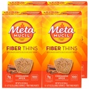 Metamucil Fiber Thins, Daily Fiber Snack συμπλήρωμα, Psyllium Husk σκόνη, 5g Fiber ανά υπηρεσία, Υποστηρίζει Digestive Υγεία και Ικανοποιήσεις Πείνα, Cinnamon Spice Flavor, πακέτο των 4, 12 εξυπηρετεί το καθένα