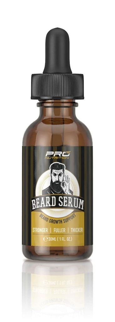 Beard Growth Serum- Stimulates & Repairs New Follicle Growth. Grow Stronger, Thicker, Fuller, Longer, Healthier Beard & Mustache Hair.