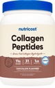 Nutricost Collagen Peptides Peptides Powder 1LB (454 G) (Χοκολάτη) - Grass Fed Bovine Collagen Hydrolysate