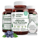 Natural Nutra Ultimate Eye Health Supplement - Bilberry & Blueberry Extract Blend for Day and Night Vision Support, Promotes Color Perception & Eye Clarity - Μη ΓΤΟ, Χωρίς γλουτένη, Vegan - 30 Κάψουλες