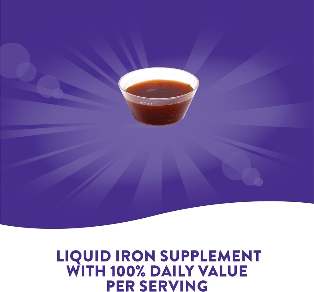 Nature's Way Liquid Iron, Provides Daily Value of Iron, Sugar Free, Berry Flavored, 16 Fl. Oz. (Pack of 2)