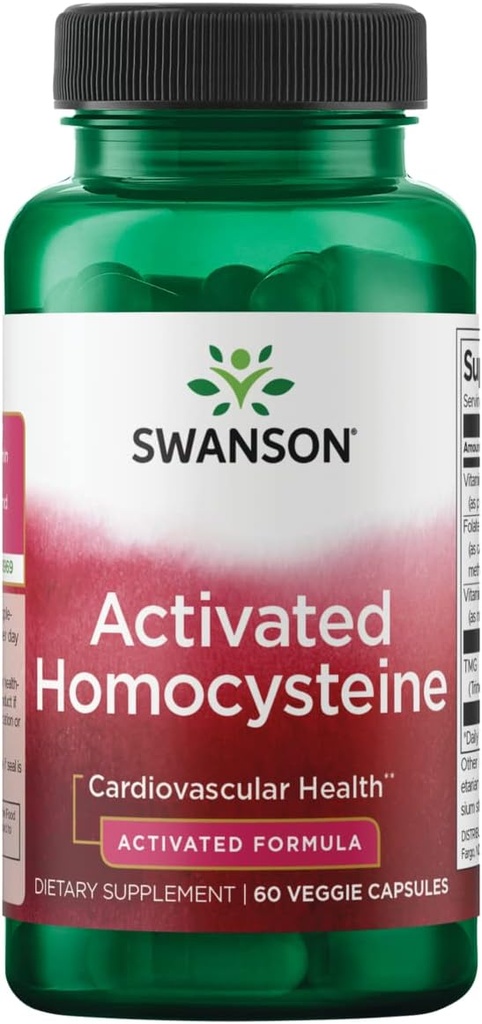 Swanson Activated Homocysteine Formula 60 Veg Capsules