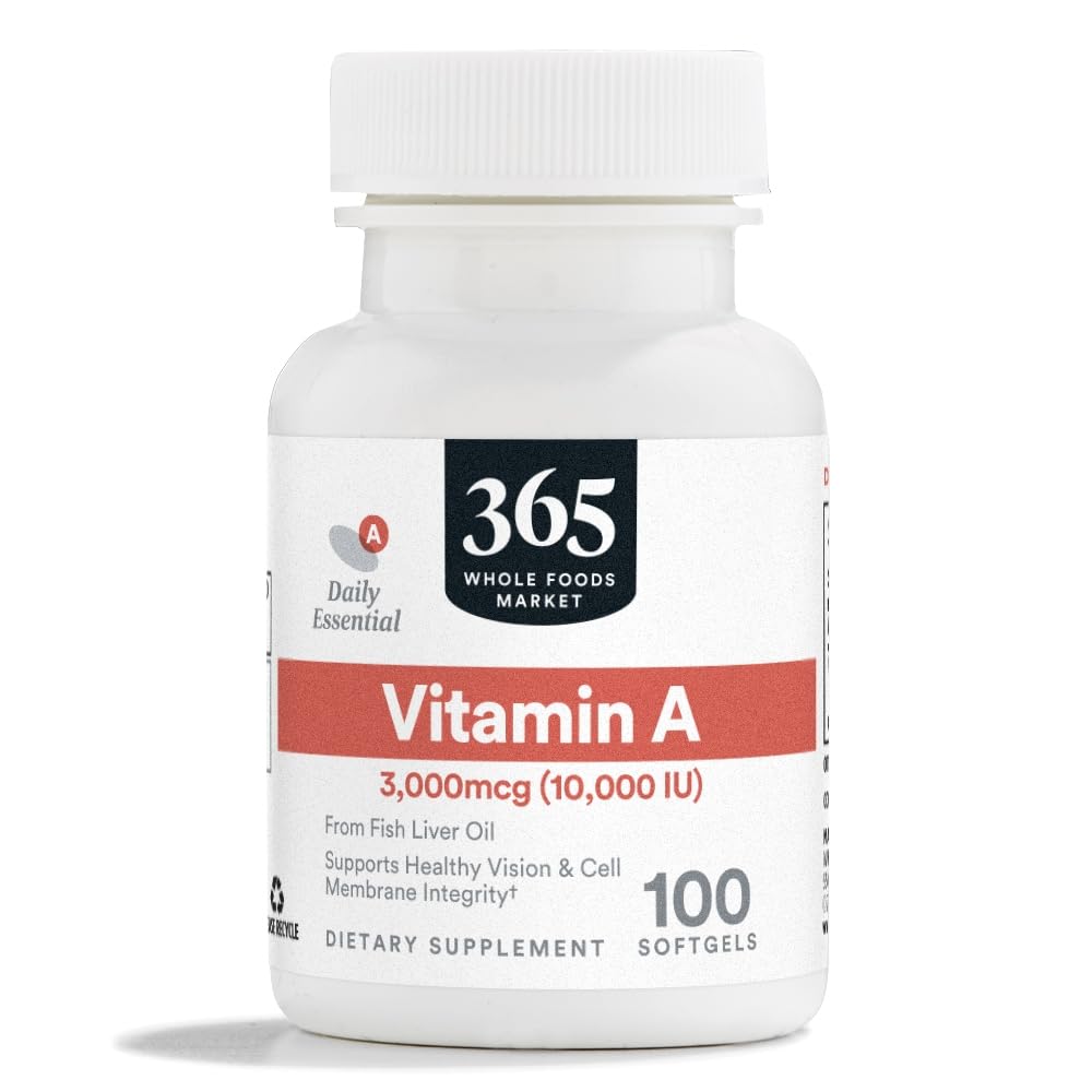 365 από το Whole Foods Market, Βιταμίνη A 10.000 IU, 100 CT