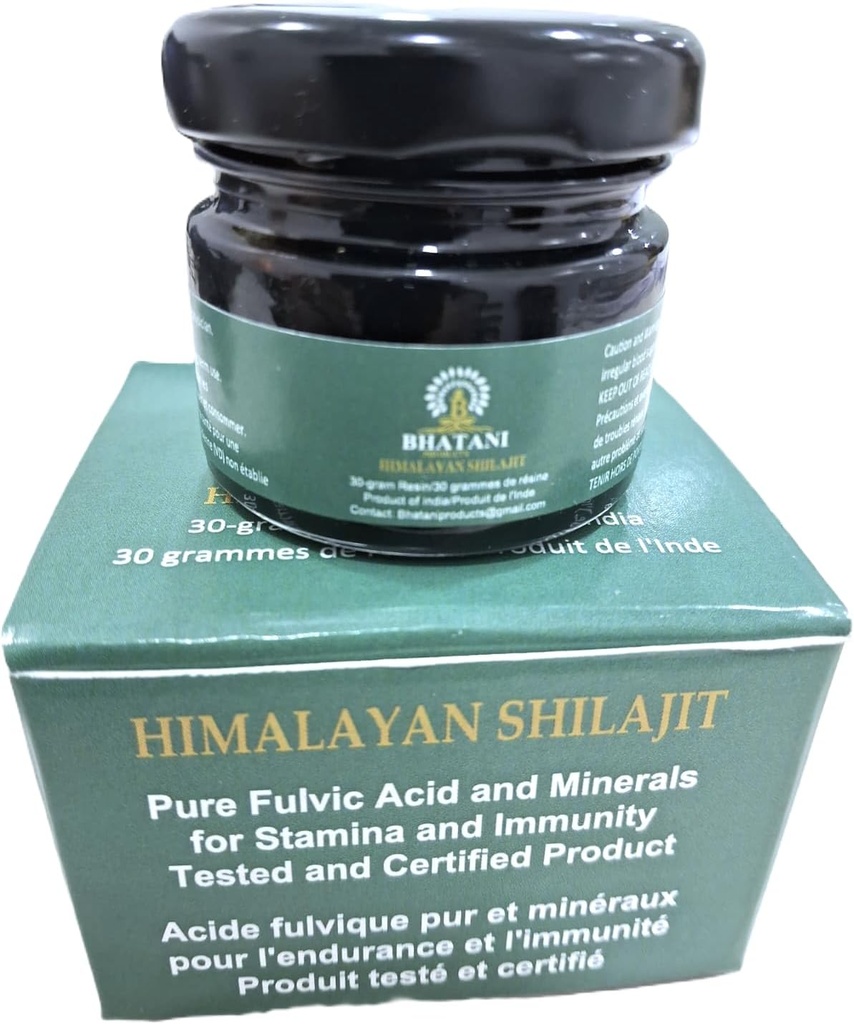 Ιμαλαΐων Shilajit Αυθεντικό Resin 30 γραμμάρια, 82% Fulvic Acid, 18000 πόδια Εύρος Ιμαλαΐων. Το εργαστήριο δοκιμαστεί, πωλείται από τα προϊόντα Bhatani και αποστέλλεται μόνο από.