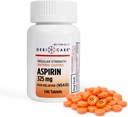 Enteric Coated Aspirin Tablets 325mg (100 Count) by GeriCare- NSAID Pain Reliever & Fever Reducer Coated Aspirin for Adults- Τακτική Δύναμη Aspirin for Panhone Arthritis Εμμηνόρροια & Μυϊκός Πόνος