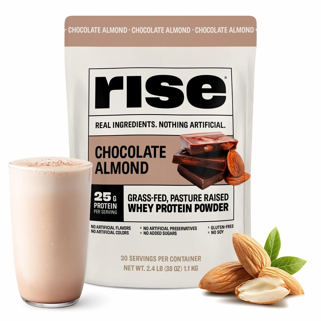 Rise Grass-Fed Whey Protein Powder - Αμύγδαλο σοκολάτας 