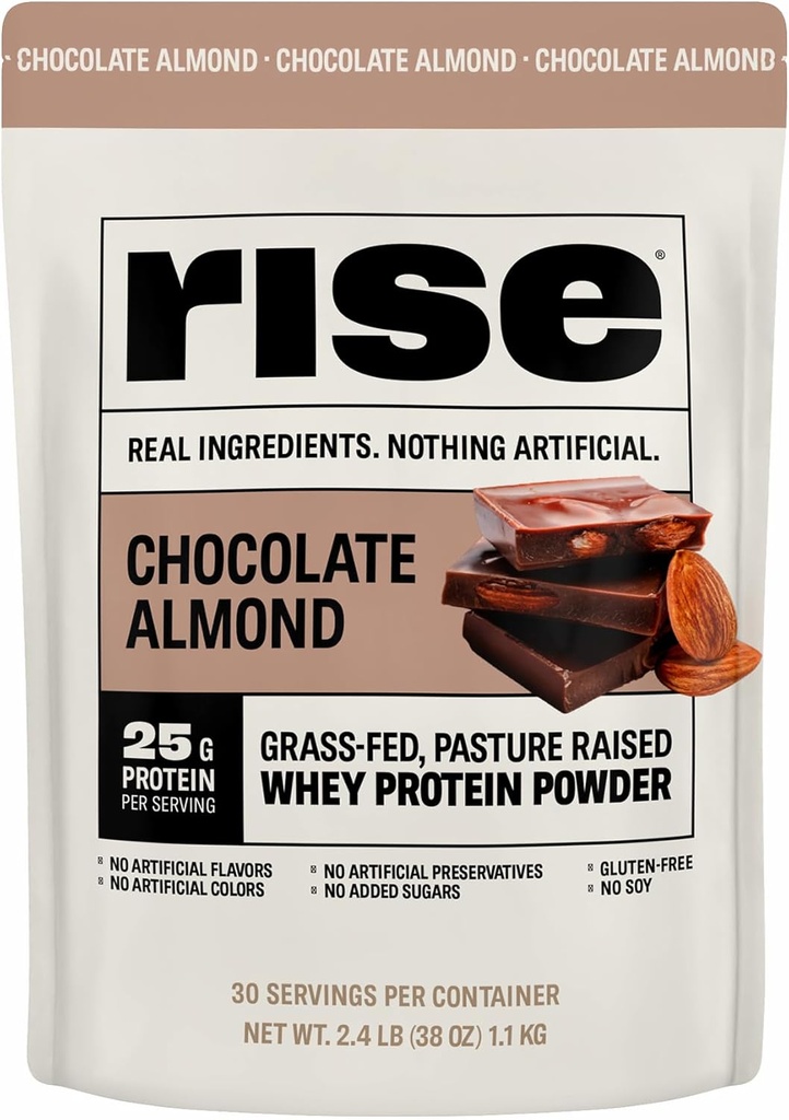Rise Grass-Fed Whey Protein Powder - Αμύγδαλο σοκολάτας 