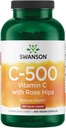 Swanson Vitamin C with Rose HIPS 500 Milligrams 400 Capsules