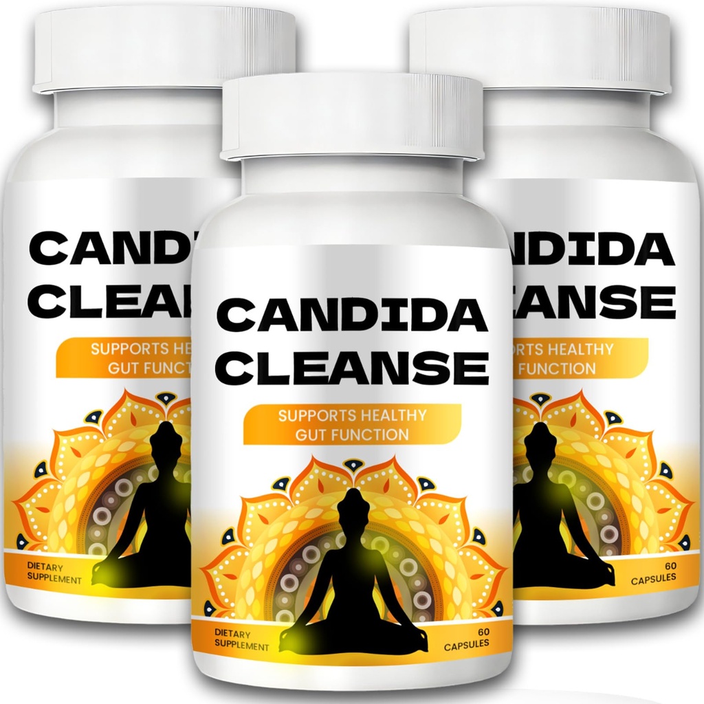 Candida Cleanse - Gut & Colon Support, Advanced Formula - Φύλλο Orγανης, Wormwood, Μαύρο Καρύδι, Καπρυλικό οξύ