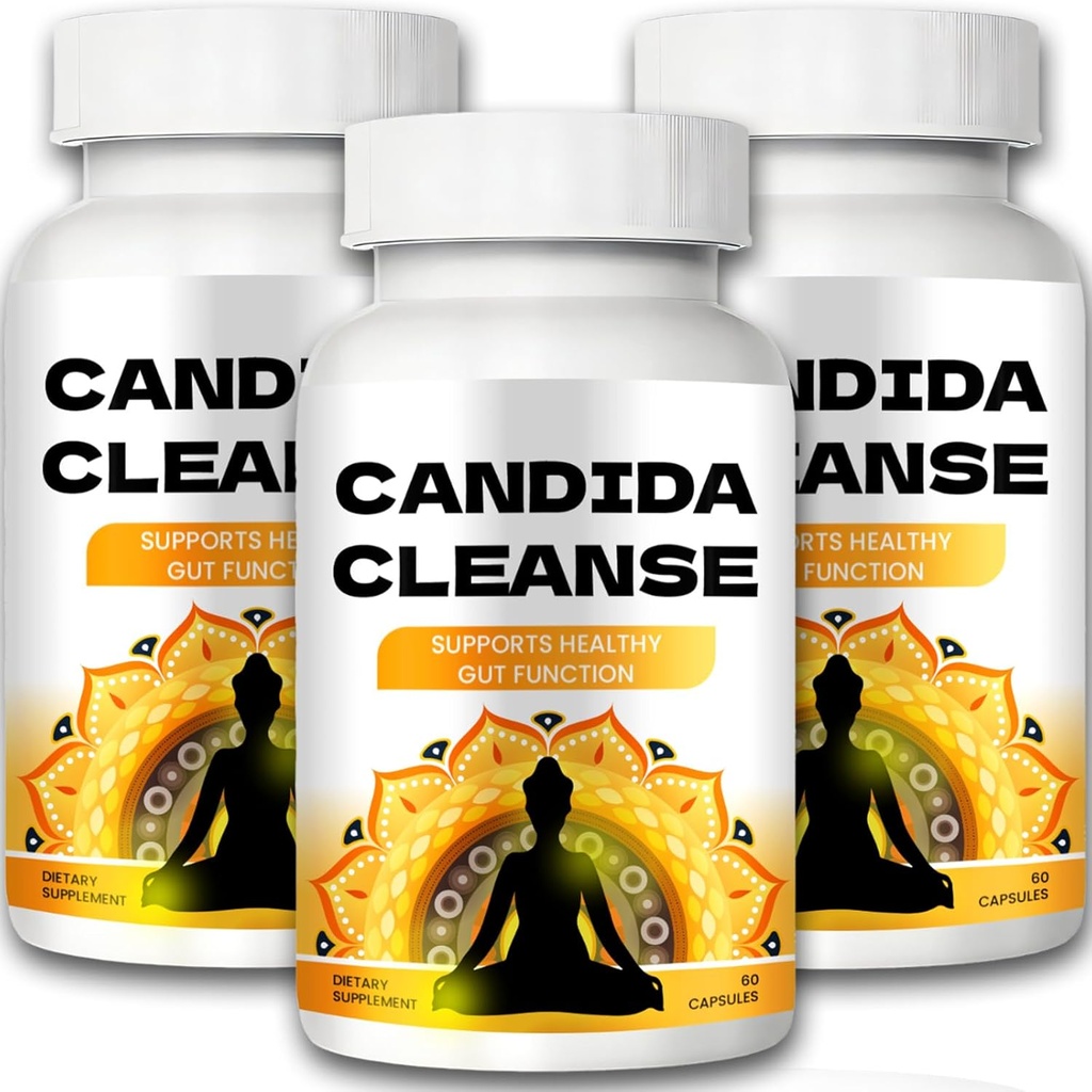 Candida Cleanse - Gut & Colon Support, Advanced Formula - Φύλλο Orγανης, Wormwood, Μαύρο Καρύδι, Καπρυλικό οξύ