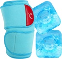 Comfytemp Μεγάλο Πακέτο πάγου γόνατος Τύλιγμα με 2 Gel μαλακό κρύο πακέτο, επαναχρησιμοποιήσιμη Συμπίεση γόνατο Brace για το Δάκρυο Meniscus, Joint Pain Relief, Αρθρίτιδα, ACL, Μετά τη χειρουργική επέμβαση Get Well Gifts, Άνδρες γυναίκες τρέξιμο εργαλείο