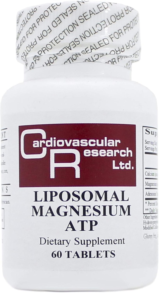 Λιποσωμικό μαγνήσιο ATP (Mg30mg ATP60mg) 60 δισκία - 3 συσκευασίες - Οικολογικές Φόρμουλες/Καρδιοαγγειακή Έρευνα