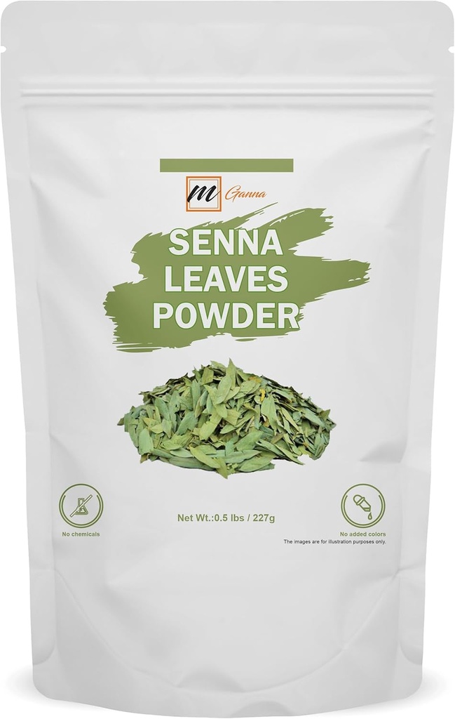 100% Natural Senna Powder 0.5 LBS / 227 GMS (Cassia Angustifolia) for Health and Skin Care
