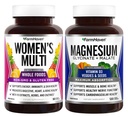 FarmHaven Bundle - Multivitamin for Women and Magnesium Glycinate & Malate Complex
