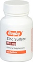 Ruύγχος ψευδάργυρου Sulfate 220 mg δισκία - Φτιαγμένα με ψευδάργυρο θειικό επταένυδρο - Συμπλήρωμα διατροφής - 100 Count (1 Συσκευασία)
