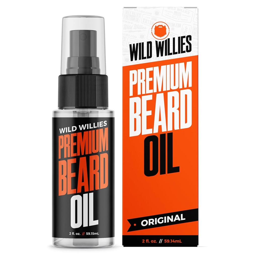 Wild Willies Beard Oil for Men - Φυσικά συστατικά Προώθηση της βαθιάς κατάστασης - Αφαιρεί Itch & Dandruff - Βαθύ μαλακτικό θεραπεία - Best Beard Oil & Conditioner - 2 FL Oz