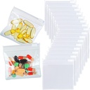 18 Τσάντες Pack Pill Pouch - BPA Δωρεάν, Διαφανές, 3 x 2.75 Inch, Reuseable, Zipper Pill Pouches για Ταξίδια, Ιατρική, Κοσμήματα, Μικρά κομμάτια βιοτεχνίας