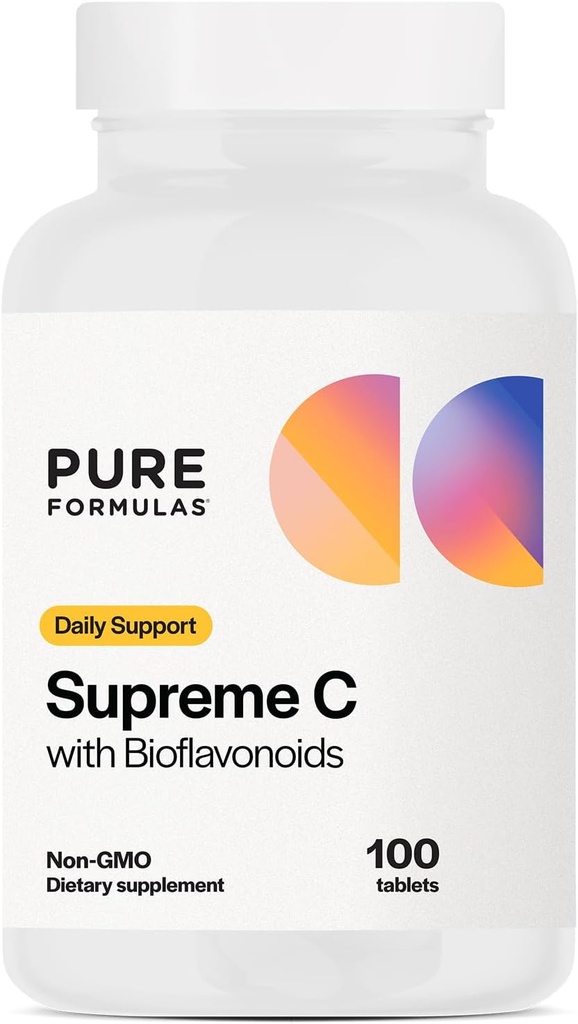 PureFormulas Supreme C με Bioflavonoids - 100 δισκία 