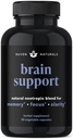 Brain Support Supplement - Natural Memory and Focus Supplement with Lion’s Mane, Ginkgo Biloba, Bacopa Monnieri & Ashwagandha Root - Natural Nootropics & Brain Booster | 60 Capsules