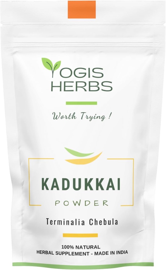 YOGIS HERBS Kadukkai Σκόνη (Τερμινάλια Chebula/Χαριτάκη) 1 Lb Φρέσκο & Καθαρό 1 Λίβρα (πακέτο του 1)
