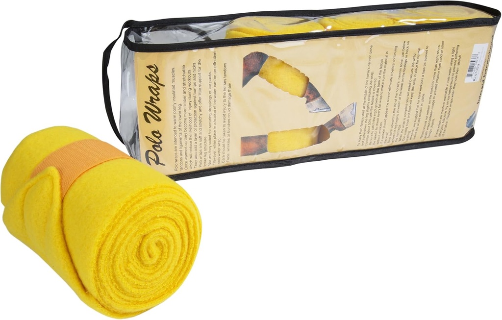 Intrepid International Polo Wraps for Horses Σετ 4 βαμβακερών τυμπάνων, Wraps ποδιού, Wrap Vet για άλογα, μέγεθος αλόγων, εκπαίδευση