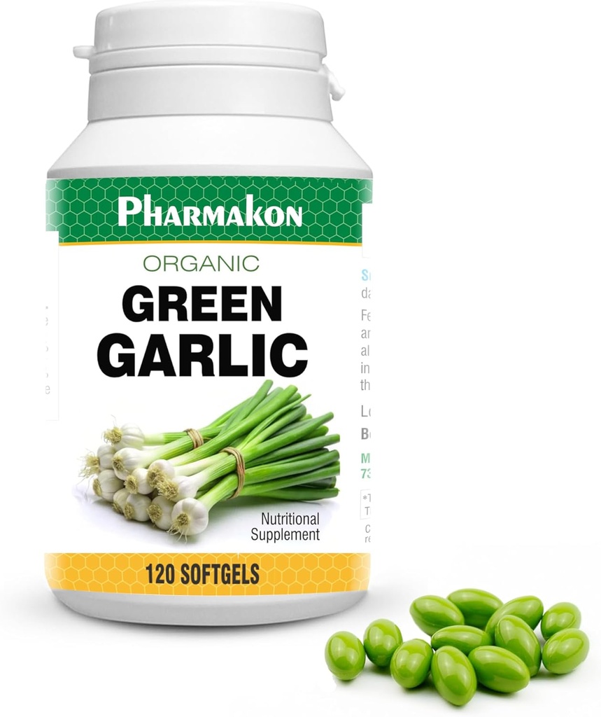 Βιολογικό πράσινο σκόρδο, ισχυρό Softgels, wholesome, μειωμένη odor.