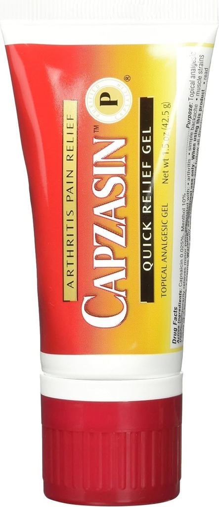 Capzasin Arthritis Πόνος ανακούφιση, Γρήγορη ανακούφιση Gel, Όχι Mess Sponge Applicator 1,5 oz (42,5 g)