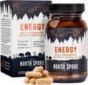 Organic ‘Energy’ Mushroom Extract Capsule Supplement 