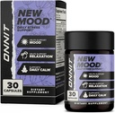 ONNIT Νέες κάψουλες υποστήριξης καθημερινής πίεσης Mood, IGENTM μη GMO δοκιμασμένες, ύπνος και διάθεση συμπλήρωμα υποστήριξης για άνδρες και γυναίκες, ημερήσιες κάψουλες διαχείρισης στρες, 30 κόμης