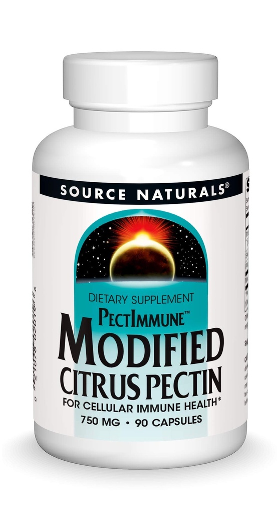 Source Naturals Pectimune, Τροποποιημένη Πεκτίνη Εσπεριδοειδών, Για Κυτταρική Ανοσολογική Υγεία *, 750 mg - 90 Κάψουλες