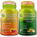 ΣΥΜΠΛΗΡΩΜΑΤΑ STUDIO Liposomal Vitamin C 1100mg Liquid Gel Κάψουλες - Δέσιμο με - Liposomal Glutathionone 500mg Συμπλήρωμα
