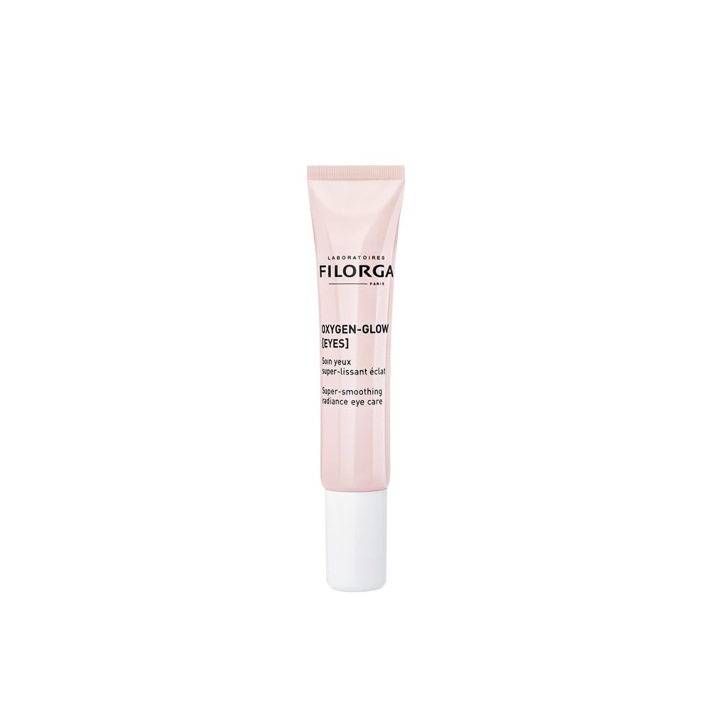 Filorga Oxygen-Glow Super Smoothing Eye Cream, Συνδυάζει Υαλουρονικό Οξύ και Ένζυμα Για την ταχεία καθημερινή θεραπεία των κουρασμένων ματιών, της πάθης και των σκοτεινών κύκλων, 0.5 Fl Oz (πακέτο του 1)