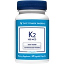 Η βιταμίνη Shoppe βιταμίνη K2-1000 MCG (60 κάψουλες χορτοφάγων)