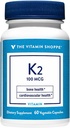 Η βιταμίνη Shoppe βιταμίνη K2-1000 MCG (60 κάψουλες χορτοφάγων)