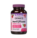 Bluebonnet EarthSweet Methylfolate 1000 mcg Cellular Active Coenzyme 5-MTHF L Συμπλήρωμα Φολικό Μεθύλιο - Προγεννητική & Ενεργειακή Υποστήριξη - Μη ΓΤΟ, Vegan, Χωρίς Γλουτένη - Βατόμουρο - 90 Μασώμενα δισκία