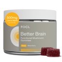 FOCL Lions Mane Mushroom Gummies - συμπλήρωμα μανιταριών για τη λειτουργία του εγκεφάλου, Εστίαση, Μνήμη, Ενέργεια, Ανοσοποιητική ενίσχυση, Stamina - Nootropic Complex Lion's Mane, Reishi, Cordyceps - Vegan, Χωρίς γλουτένη, Οργανικά