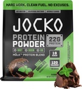 Jocko Fuel Mölk Whey Protein Powder 22g Low Sugar Monk Fruit Blend - Ανάκτηση μυών & ανάπτυξη, συσκευασία Μαΐου Vary (26 μερίδες, σοκολάτα μέντας)