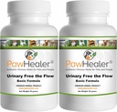 Urinary Free The Flow-Basic - Bladder Stones Dogs - 2 Pack - Φυσικό Remedy Stone Prevention in Dogs - 50 Grams/ea - Herbal Powder - Mix into Food