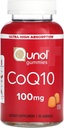 Qunol CoQ10 Gummies, CoQ10 100mg, Delicious Gummy Συμπληρώματα, Συνένζυμο Q10 Βοηθά στην υποστήριξη της υγείας της καρδιάς, Vegan, Χωρίς γλουτένη, Ultra Υψηλή Απορρόφηση - 90 Μέτρα