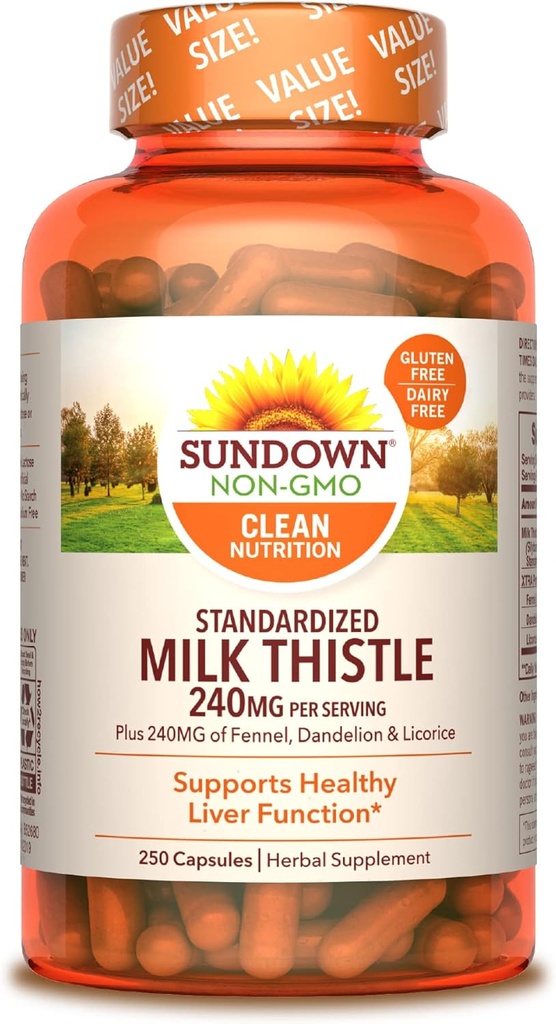 Sundown Milk Thittle, 250 Κάψουλες